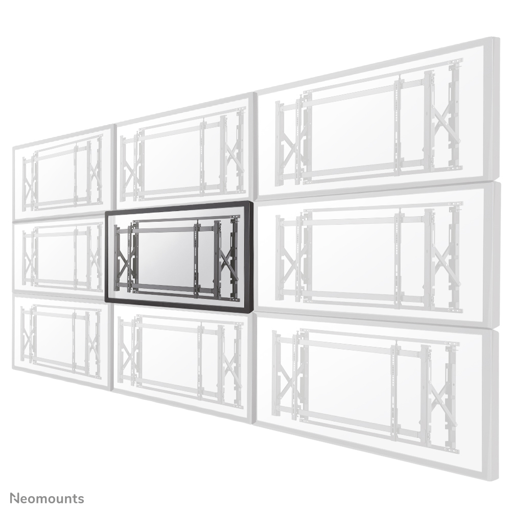 Neomounts LED-VW1750BLACK Videowall-Wandhalterung 32-55" - Pull-Out - max 35 kg